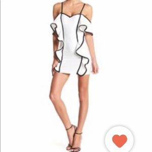 Wow Couture off shoulder shift bandage dress